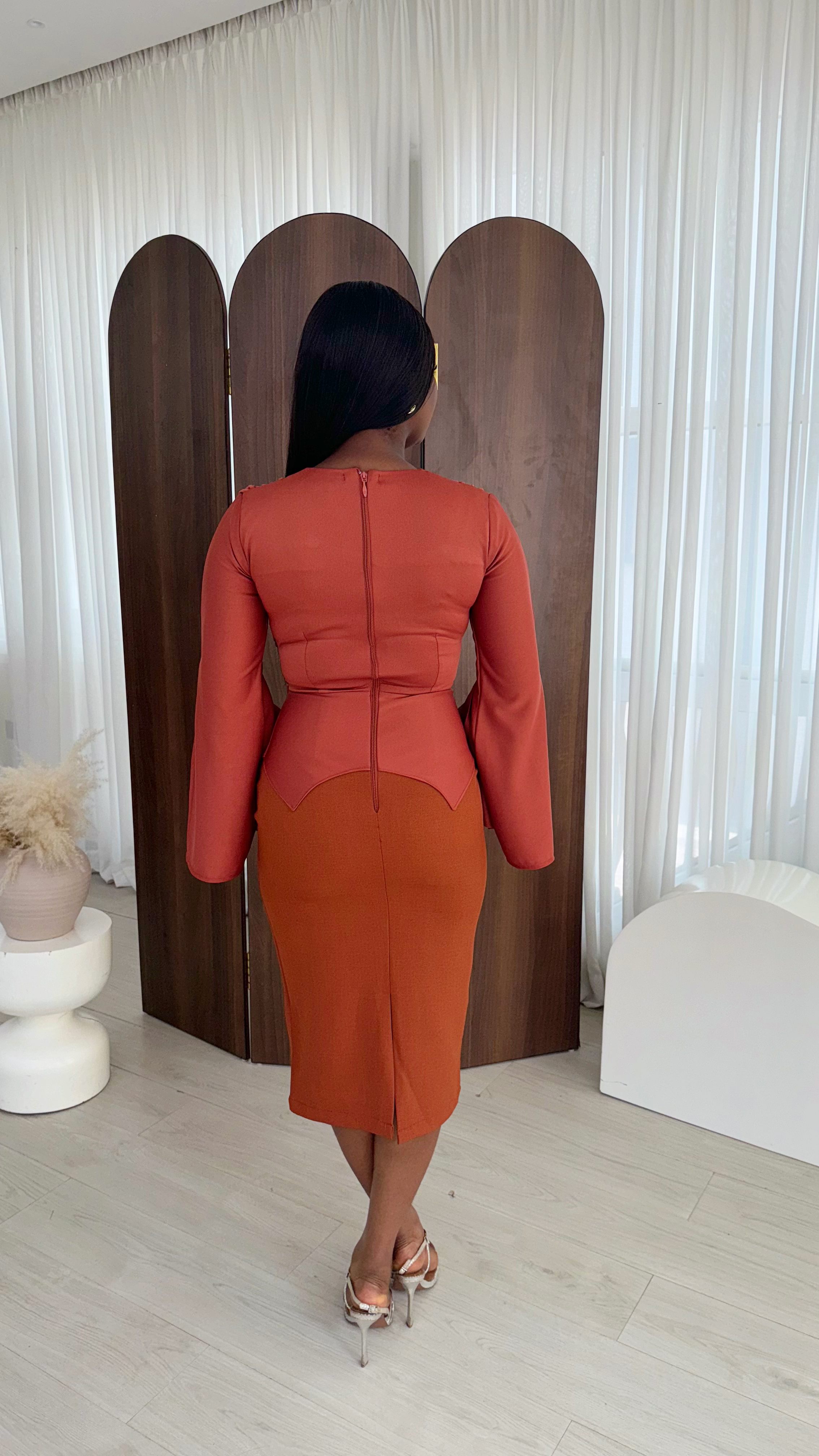 JOLA DRESS (ORANGE)