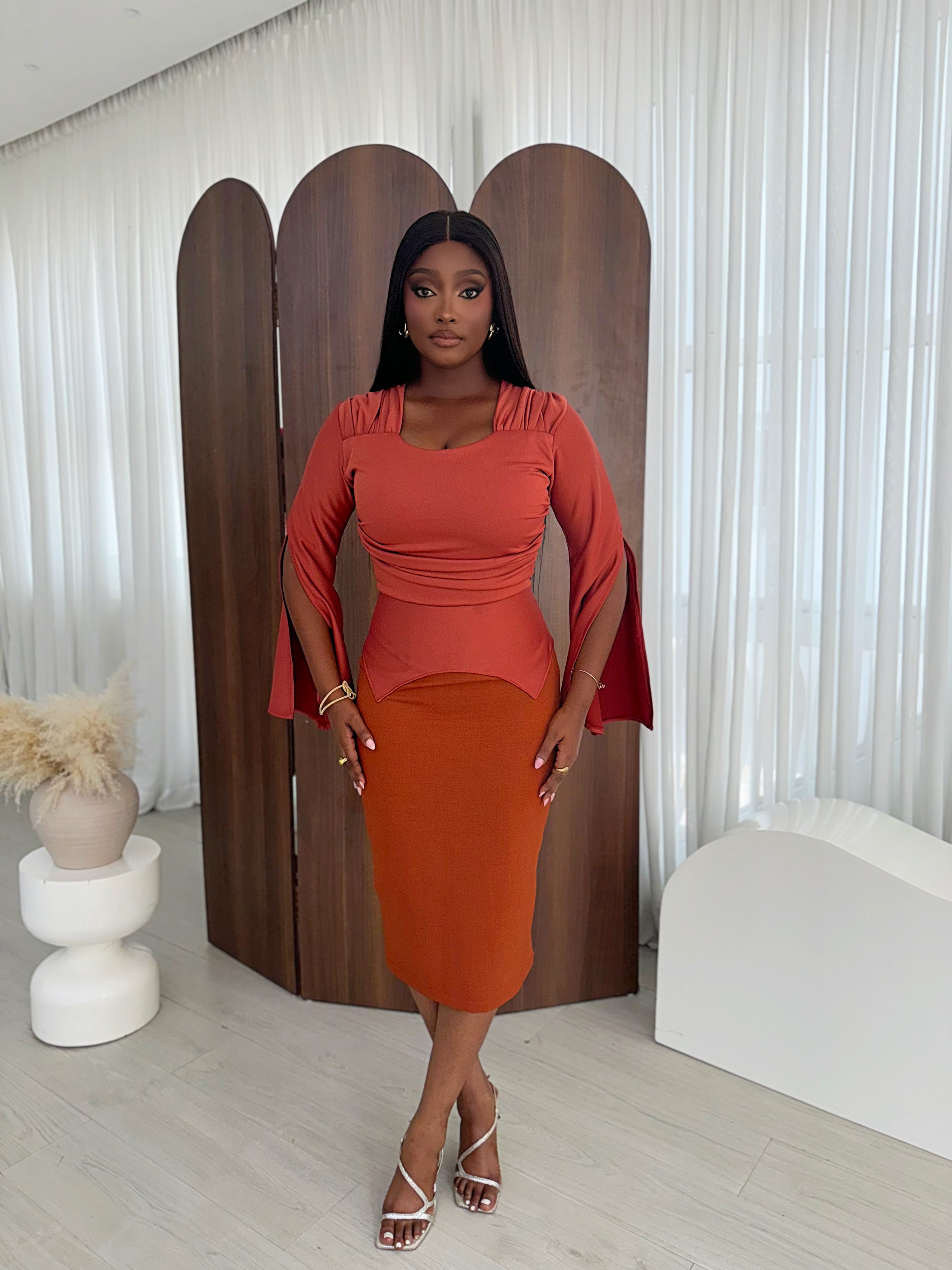 JOLA DRESS (ORANGE)