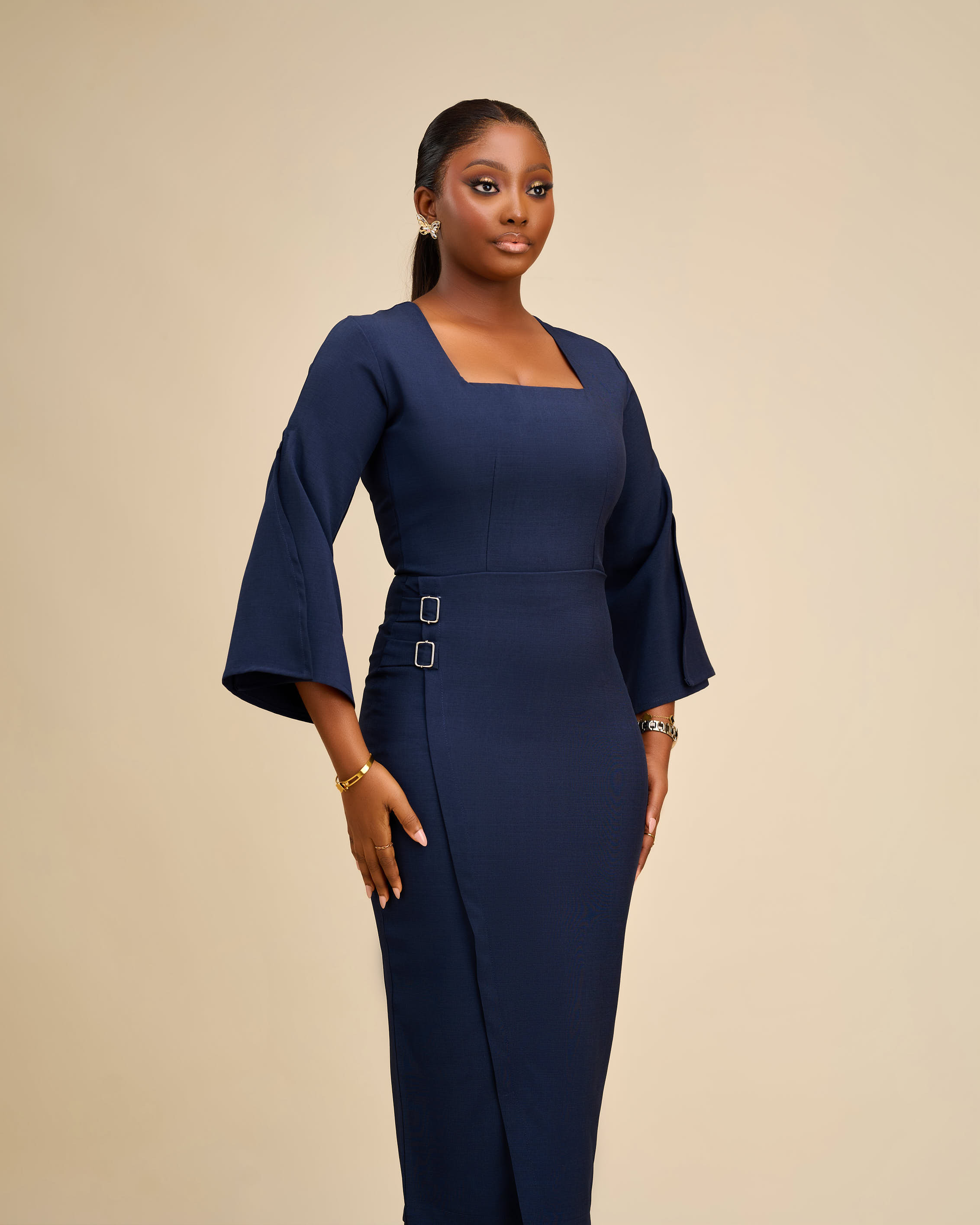 SIMISOLA DRESS (BLUE)