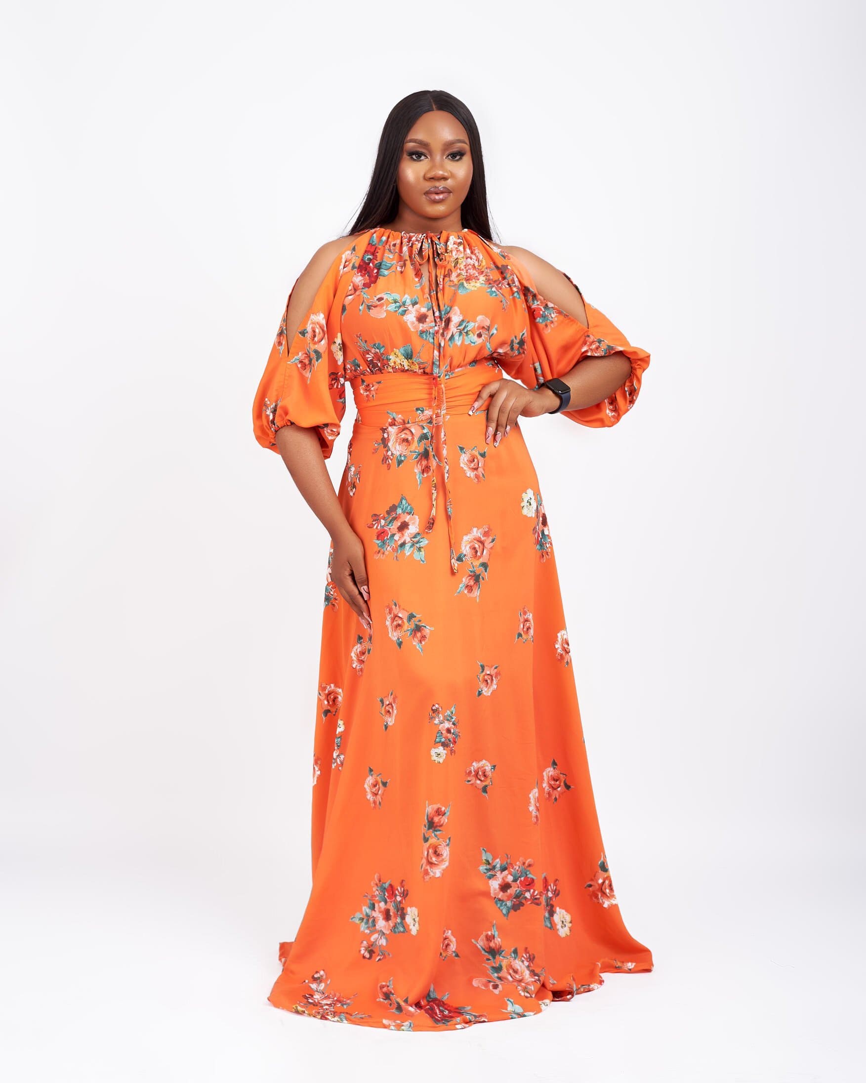 DIANE MAXI DRESS- ORANGE