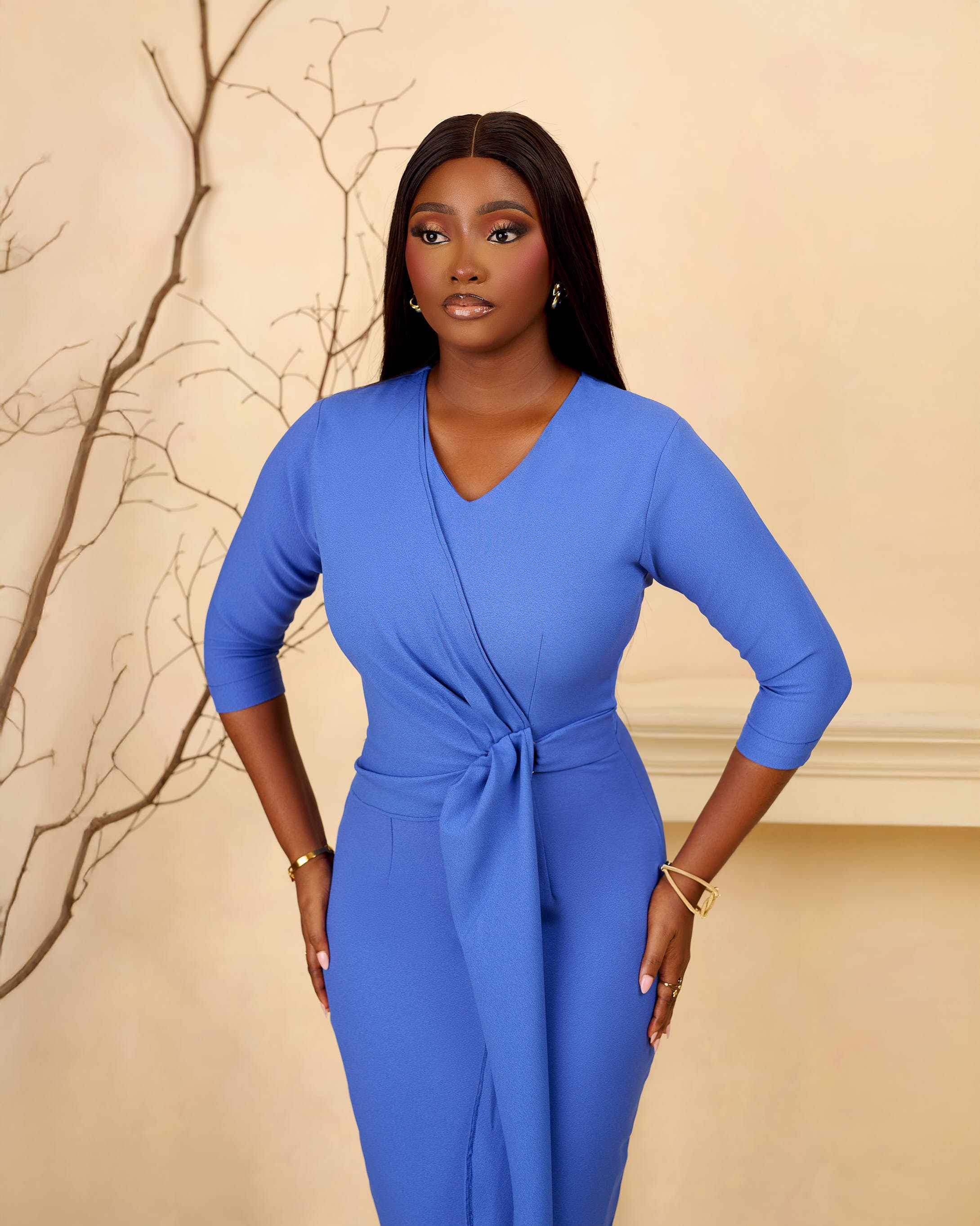 SOFIA DRESS (BLUE)