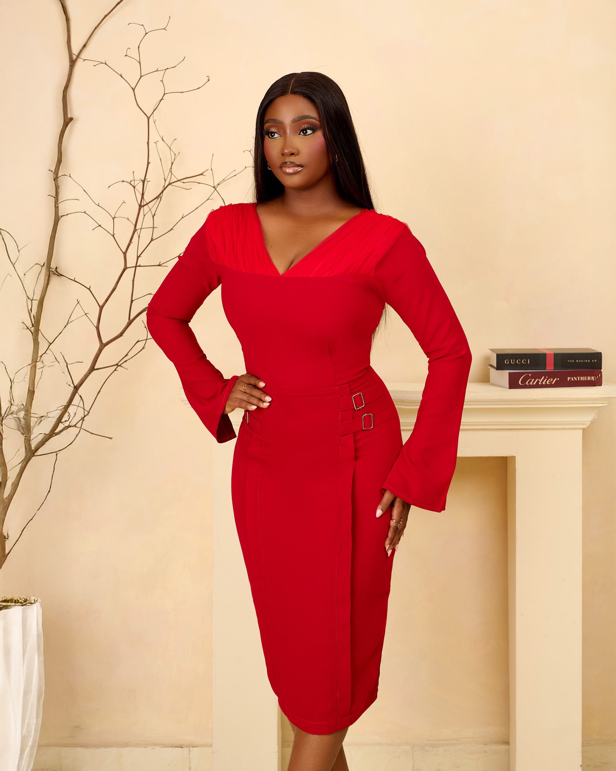 HAUWA DRESS (RED)