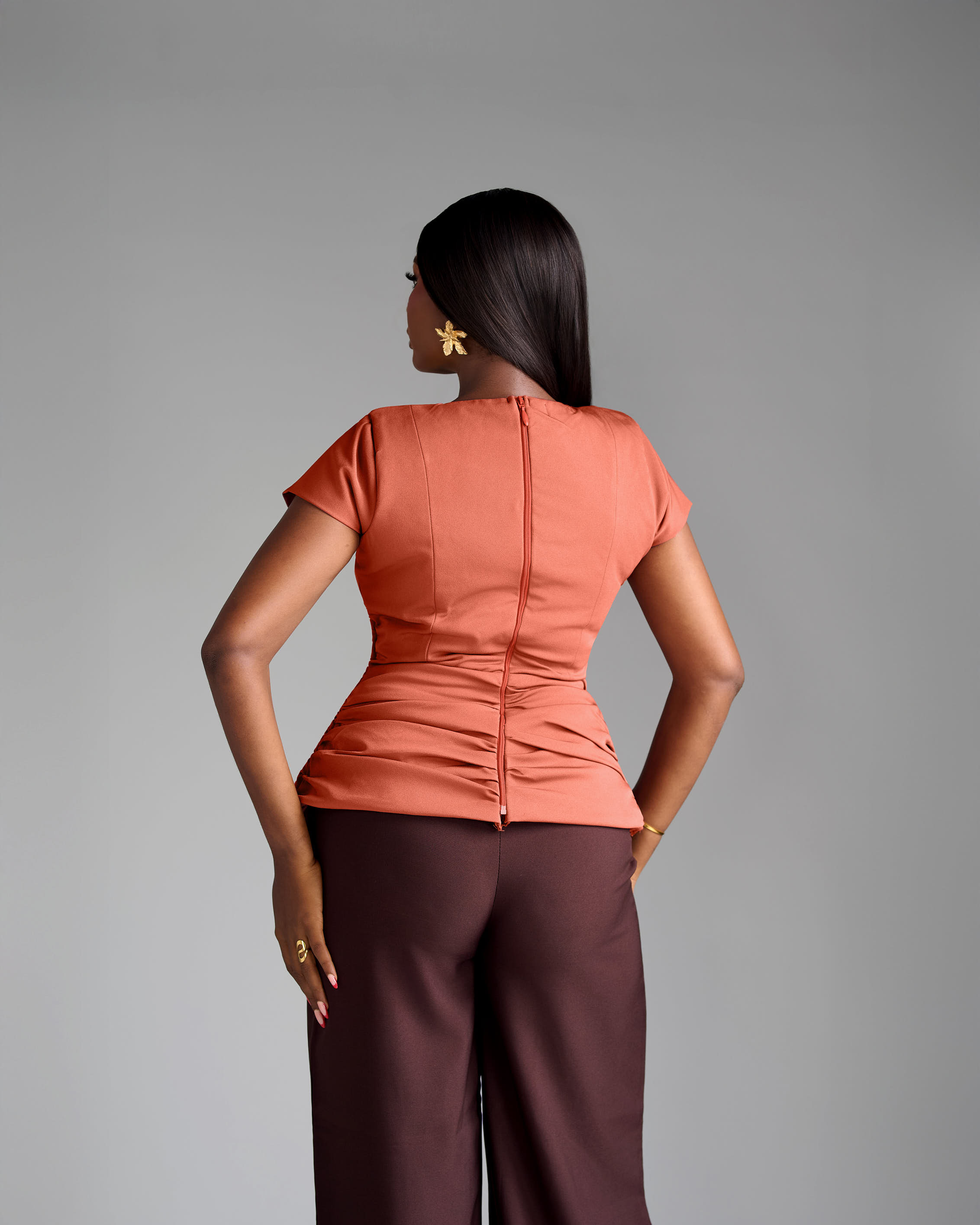 LAUREN TOP (BURNT ORANGE)