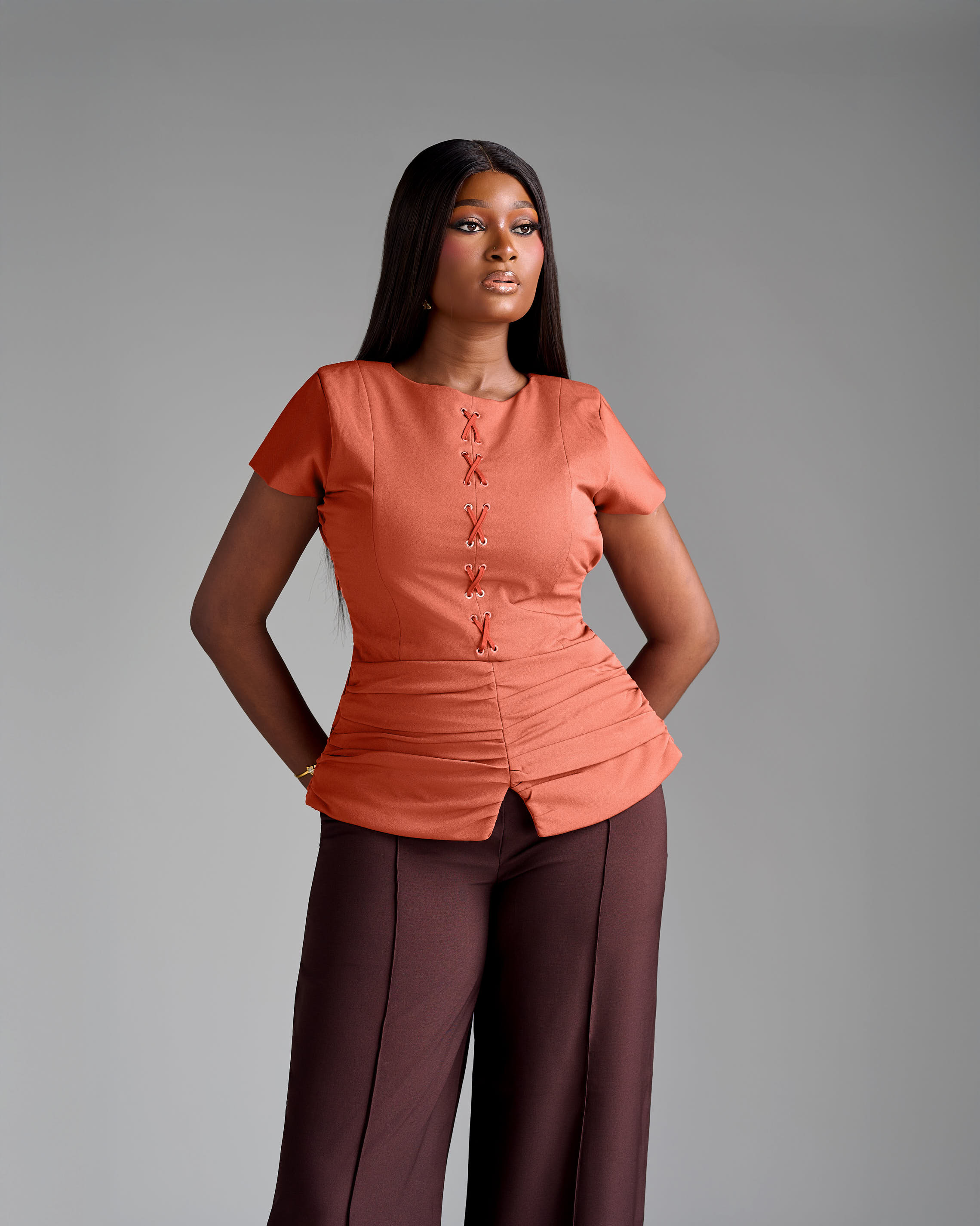 LAUREN TOP (BURNT ORANGE)